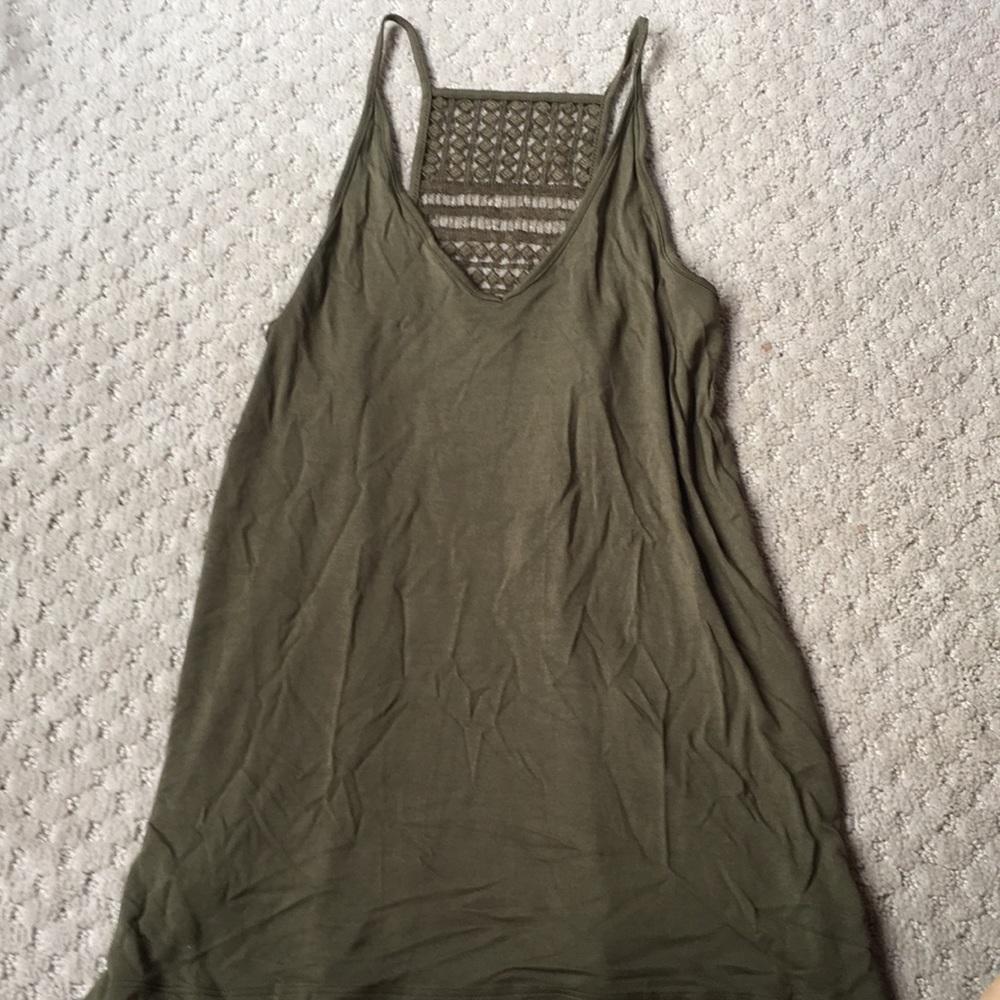 old navy flow green tank top